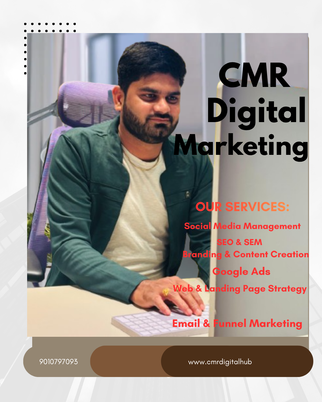 Brown and White Modern Digital Marketing Agency Instagram Post (2)